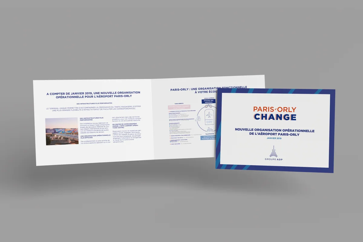 Aéroport de Paris — La plaquette du site web réalisé par SwiftFlow