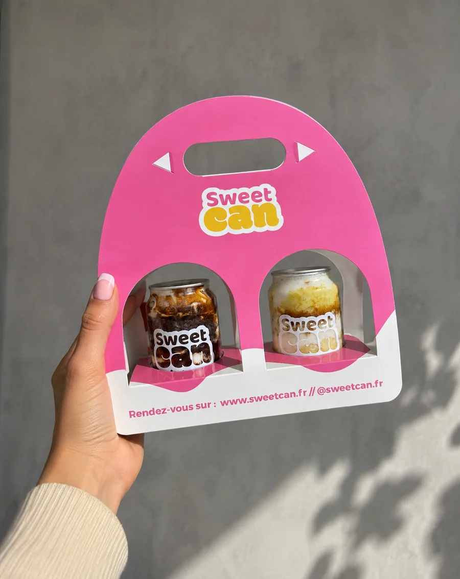 SweetCan — Le packaging du site web réalisé par SwiftFlow