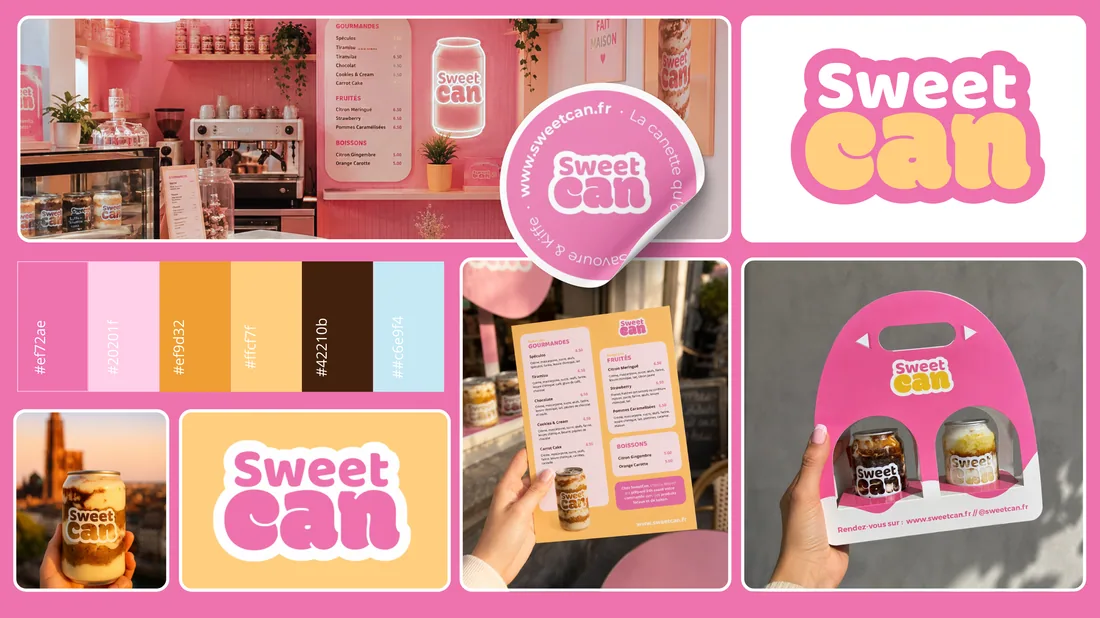 SweetCan — L’identité visuelle du site web réalisé par SwiftFlow